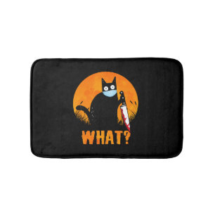 Tapis De Bain Chat noir Halloween Chat noir Halloween -