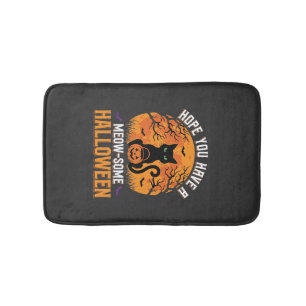 Tapis De Bain Chat Noir Halloween Incroyable