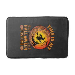 Tapis De Bain Château de sorcière de costume d'Halloween Chaudro