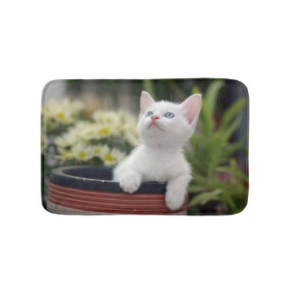 Tapis De Bain Chaton blanc turc