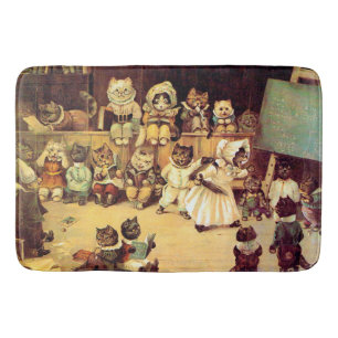 Tapis De Bain Chatons de l'école d'un chat, Louis Wain