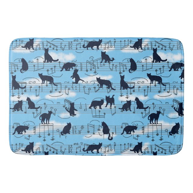 Tapis De Bain chatons musicaux (Devant)