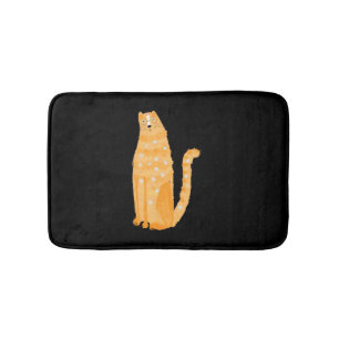 Tapis De Bain Chats Orange