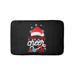 Tapis De Bain Cheer Cheerleader Noël Cheer