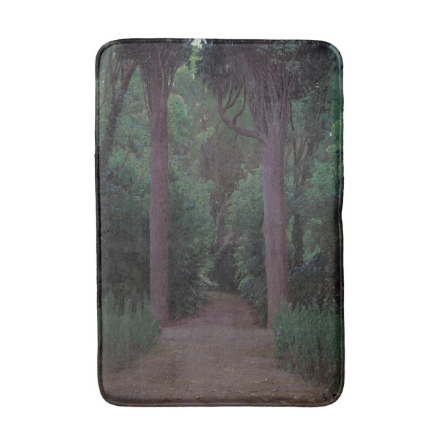 Tapis De Bain Chemin dans un parc (par Santiago Rusiñol) (Devant (Vertical))