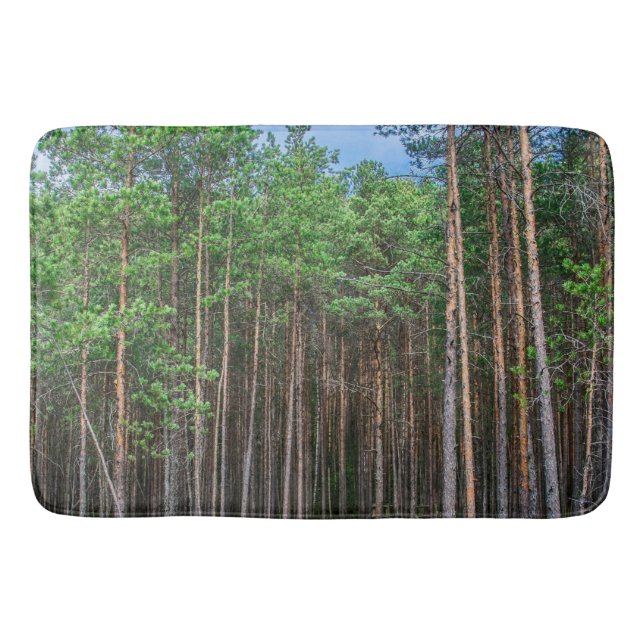 Tapis De Bain Chemin en bois dans la pinède (Devant)