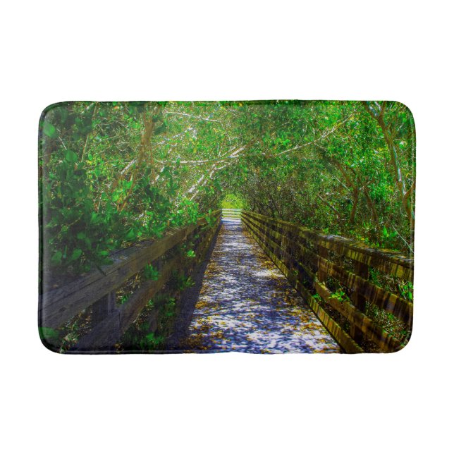 Tapis De Bain Chemin sous la canopée des arbres (Devant)