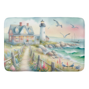 Tapis De Bain Chemin vers le chalet côtier du phare
