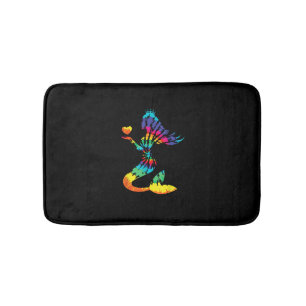 Tapis De Bain Chemise de sirène à Cravate arc-en-ciel dans les a