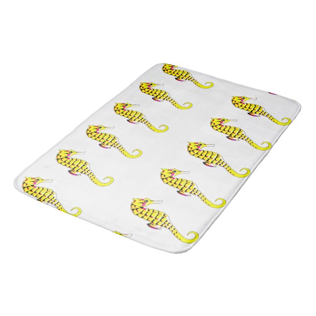 Tapis De Bain Chevaux de mer (Angle)