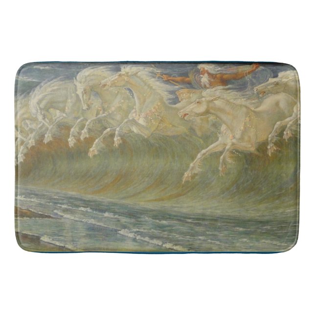Tapis De Bain Chevaux Neptune par Walter Crane (Devant)