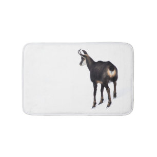 Tapis De Bain Chèvre montagneuse minimaliste chamois alpin sur n