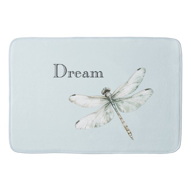 Tapis De Bain Chic Blue Dragonflies Dream (Devant)
