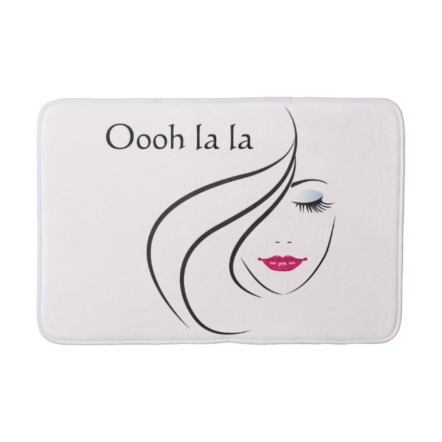 Tapis de bain chic de fille (Devant)