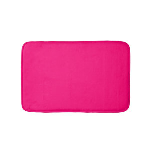 Tapis De Bain Chic rose chaud fuchsia solide sobre élégant moder