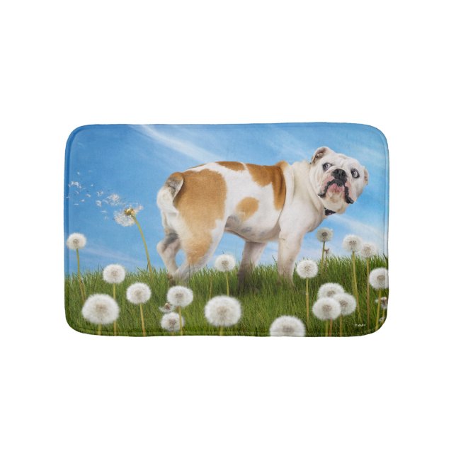Tapis De Bain Chien avec Dandelion (Devant)
