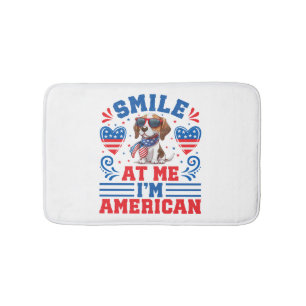 Tapis De Bain Chien Beagle patriotique pour 4 juillet