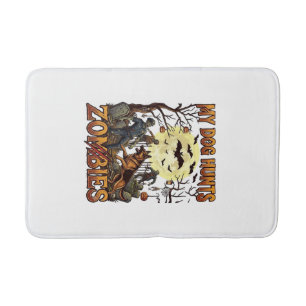 Tapis De Bain Chien chasse les zombies Halloween Berger Allemand