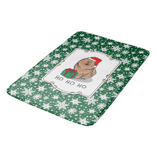 Tapis De Bain Chien Chow Chow Chow de Noël (cannelle) mignonne