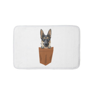 Tapis De Bain Chien dans Pocket Funny Chien pour Amoureux de les