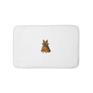 Tapis De Bain Chien d'Halloween allemand Bulldog en costume vamp