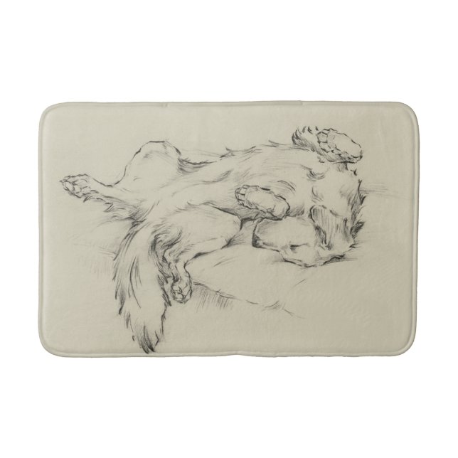 Tapis De Bain Chien fatigué (Devant)