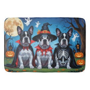 Tapis De Bain Chiens Cane Corso Citrouille Halloween Drôle