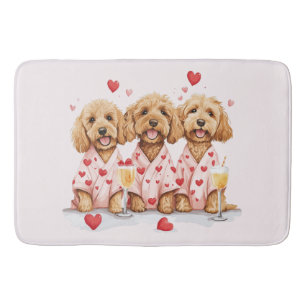 Tapis De Bain Chiens de Valentines Day