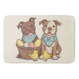 Tapis De Bain Chiens taureaux de Pâques