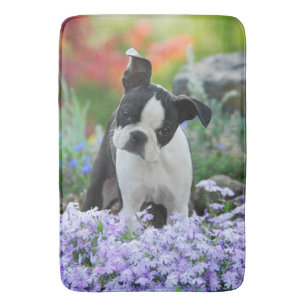 Tapis De Bain Chiot de chien de Boston Terrier