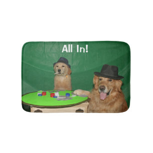 Tapis De Bain Chiots de tisonnier de golden retriever
