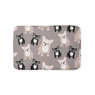 Tapis De Bain Chiots mignons de bouledogue français