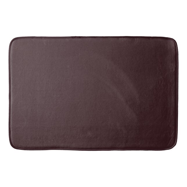 Tapis De Bain Chocolat Brown couleur solide (Devant)