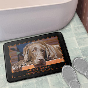 Tapis De Bain Chocolat doux Labrador Retriever Photographie