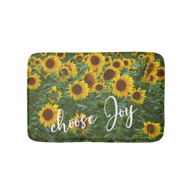 Tapis De Bain Choisir Joie Citation Tournesol Correspondance de  (Devant)