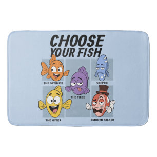 Tapis De Bain Choisissez Votre Poisson Drôle De Poisson