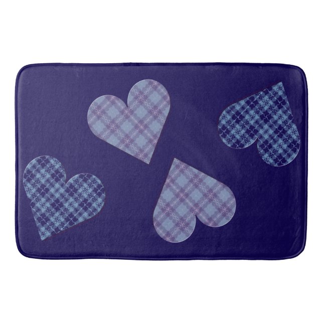 Tapis De Bain Chute des coeurs au printemps (Devant)