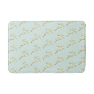 Tapis De Bain Cils en Or Menthe