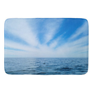 Tapis De Bain Cirrus Nuages au-dessus du lac Michigan