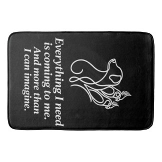 Tapis de bain citation affirmation manifestation