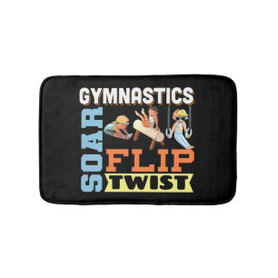 Tapis De Bain Citation de gymnastique pour garçons - Tourner Tou
