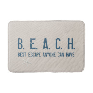 Tapis De Bain Citation De Plage À L'Épée Blanche