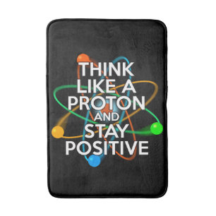 Tapis De Bain Citation de science moderne cool et positive