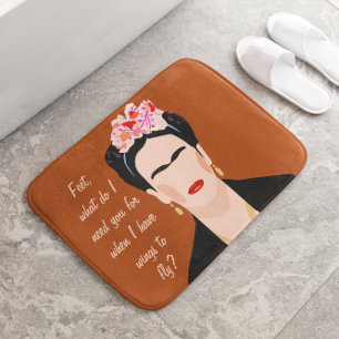 Tapis De Bain Citation Inspirationnelle Frida Kahlo Illustration