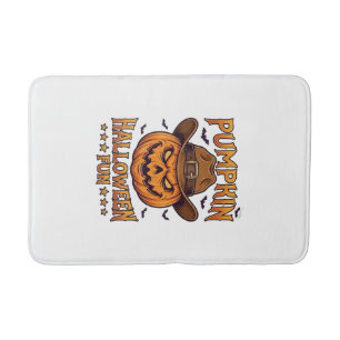 Tapis De Bain Citrouille Halloween Amusement Lanterne Jack Chape