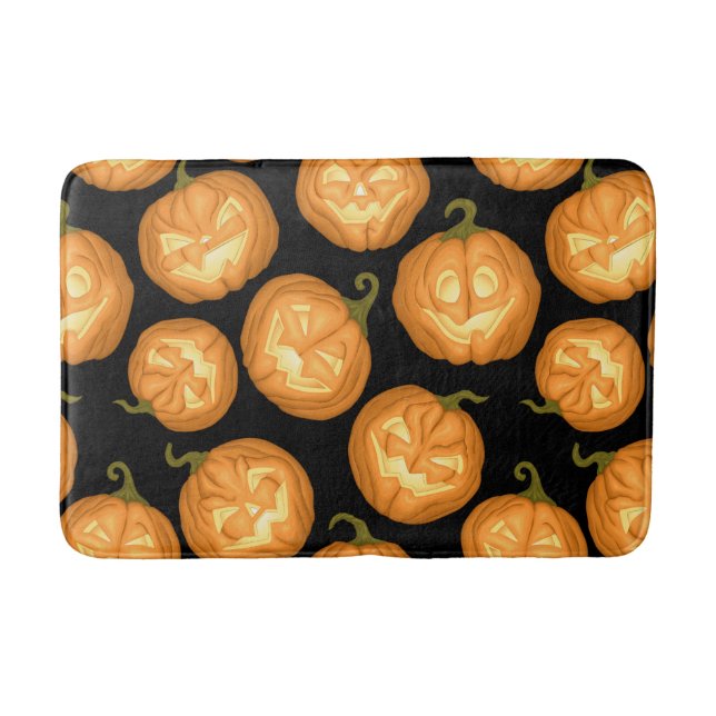 Tapis De Bain Citrouilles d'Halloween (Devant)