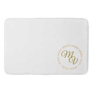 Tapis de bain classique de monogramme - choix des