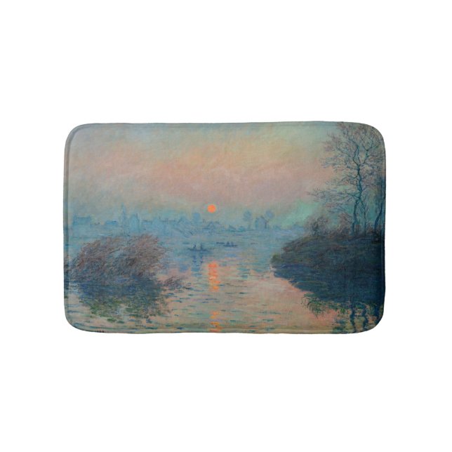 Tapis De Bain Claude Monet - Coucher de soleil sur la Seine à La (Devant)