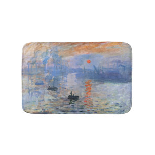 Tapis De Bain Claude Monet Impression Soleil Levant 1872 Port Ar