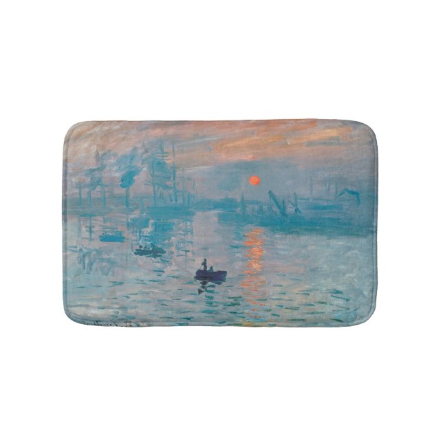 Tapis De Bain Claude Monet Impression Soleil Levant Français (Devant)